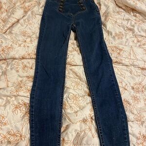 We The Free Dark Indigo High Rise Jeans